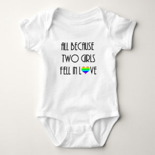 Twee meisjes werden verliefd romper