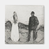 Twee menselijke wezens. De eenzame Edvard Munch Magneet (Voorkant)