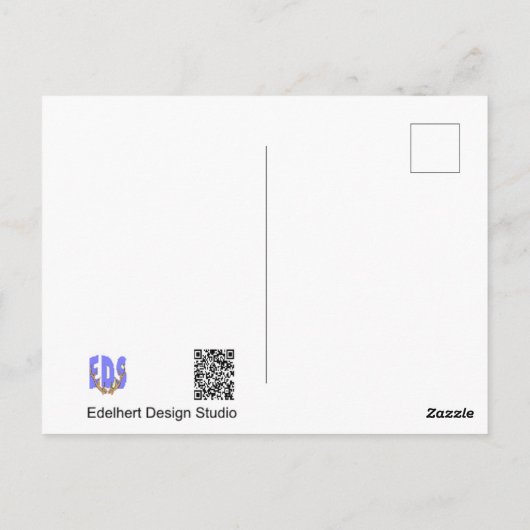 Twee mensen zitten op een bank DIY Briefkaart (Achterkant)