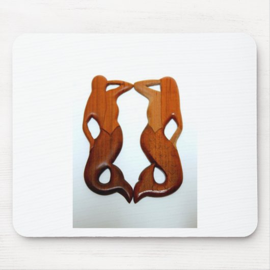 twee mermaïden muismat (Voorkant)