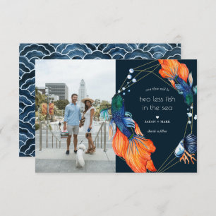 Twee minder vissen   Aankondiging foto-Verloving