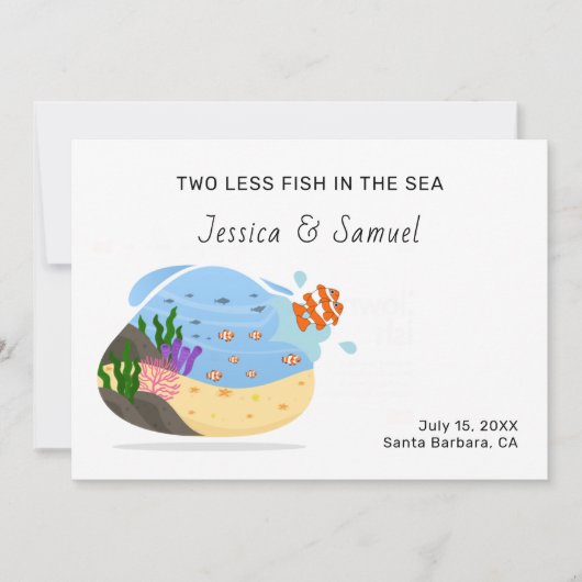 Twee minder vissen in de aankondiging van het Zee (Voorkant)