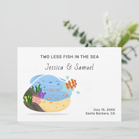 Twee minder vissen in de aankondiging van het Zee (Staand voorkant)