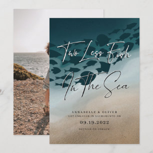 Twee minder vissen in de Zee Foto-Verloving Aankondiging