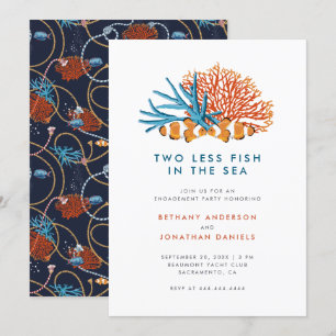 Twee minder vissen in de Zee moderne partij Kaart