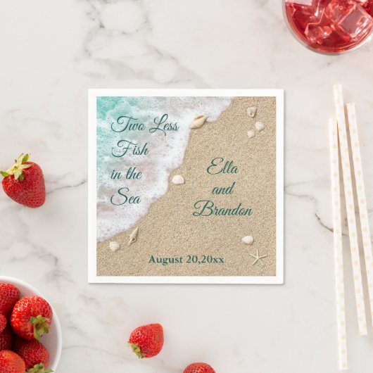 Twee Minder Vissen in het Zee Servet (Insitu)