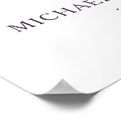 Twee minder vissen in het Zee Trouwbord Poster (Hoek)