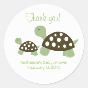 Twee Mod Green Dot Turtles zijn voor Stickers