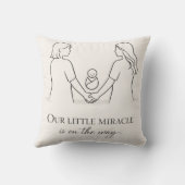 Twee moeders baby shower kussen (Achterkant)