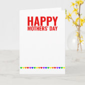 Twee moeders Fijne Gay Moederdag Kaart (Gele Bloem)