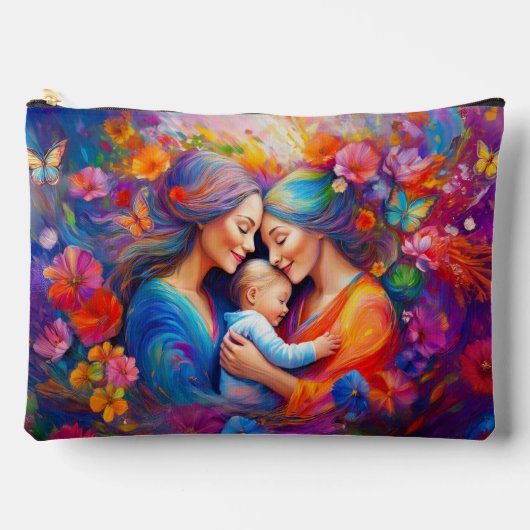 Twee moeders met hun Baby Etui (Voorkant)