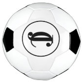 Twee Monogrammen Initialen Voetbal (Gedraaid)