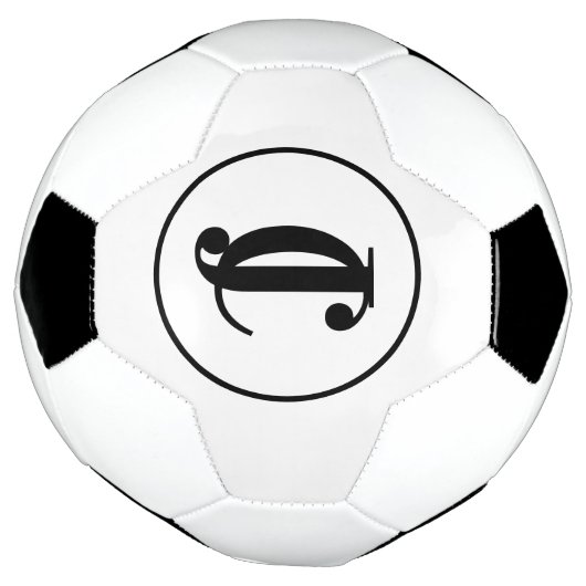 Twee Monogrammen Initialen Voetbal (Gedraaid)