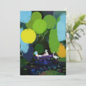 Twee mooie dames in een boot kaart (Staand voorkant)