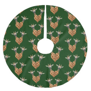 Twee Mooie Giraffes Kerstboom Rok