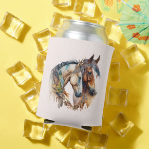 Twee Mooie Paarden Western Boho Blikjeskoeler