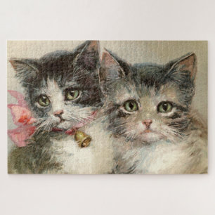 Twee mooie Victoriaans kittens. Legpuzzel