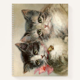 Twee mooie Victoriaans kittens. Notitieboek