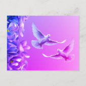Twee mooie witte doves briefkaart (Voorkant)