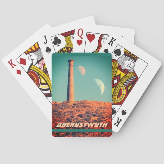 Twee moons en een toren: Aberystwyth Pokerkaarten (Achterkant)