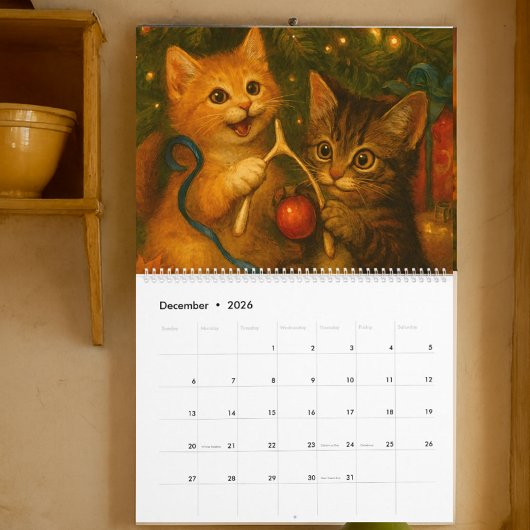 Twee Moppige Kittens Kalender