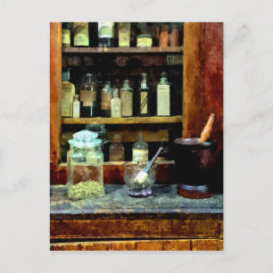 Twee Mortar en Pestles en Glass Jar Briefkaart