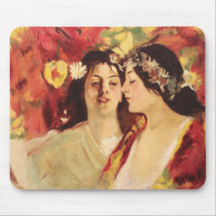 Twee muzen van de lente (door Stefan Luchian) Muismat