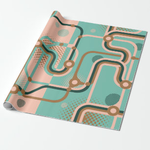 Twee naadloze patronen in verschillende kleuren. A Cadeaupapier