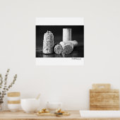 Twee naar beneden, drie naar beneden. poster (Keuken)