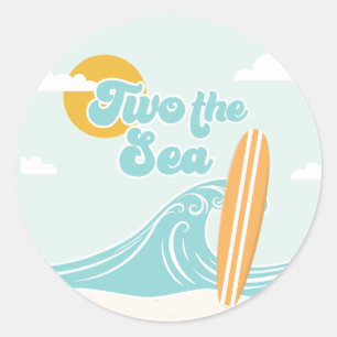Twee naar de Zee Verjaardag 2 jaar Ronde Sticker