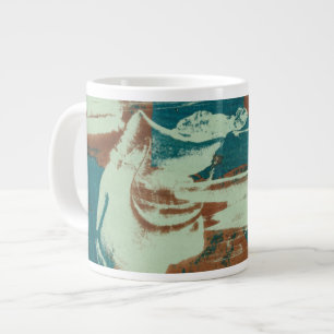 Twee noordwaarts jumbo mok