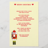 Twee Notenkraker Soldaten Kerst Briefpapier (Voorkant)