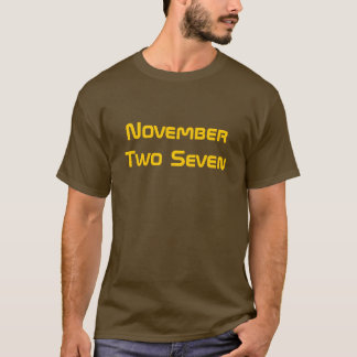 Twee november zeven t-shirt