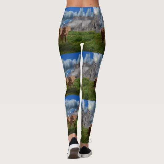 Twee olieverf, Leggings (Achterkant)