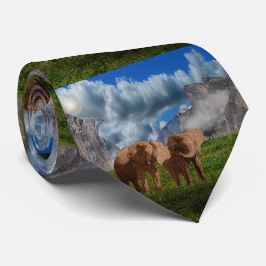 Twee olieverf, Stropdas (Opgerold)