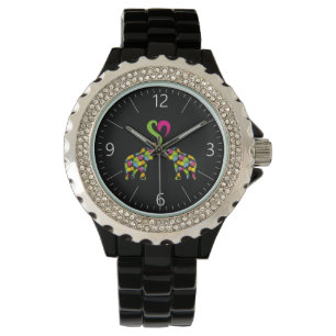 Twee olifanten uit liefde horloge