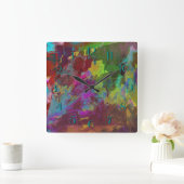 Twee op één vierkante klok (Huis)