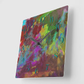 Twee op één vierkante klok (Hoek)