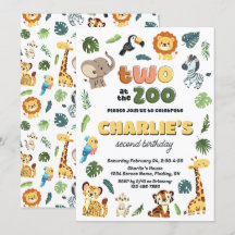 Twee op het dierenpark Animal Safari verjaardagsfe