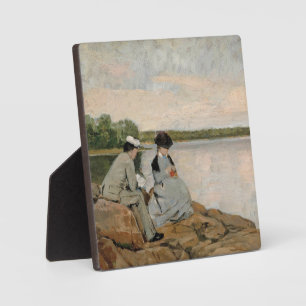 Twee op het strand, Arvid Liljelund Fotoplaat