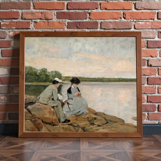 Twee op het strand, Arvid Liljelund Poster