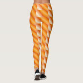 Twee Oranje toonpatronen Leggings (Achterkant)