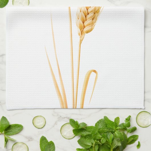 Twee oren tarwe theedoek (Gevouwen)