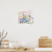 Twee oude Hippies Funny Poster van Rick London (Keuken)