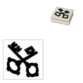 Twee oude insteekpenningen, zegel voor silhouette 	rubberstempel (Gestempeld)