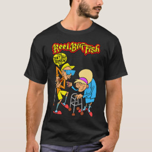 Twee oude mannen met typografie t-shirt