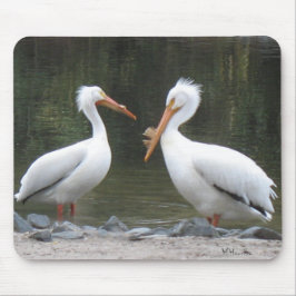 Twee oude vrienden Pelicans Muismat