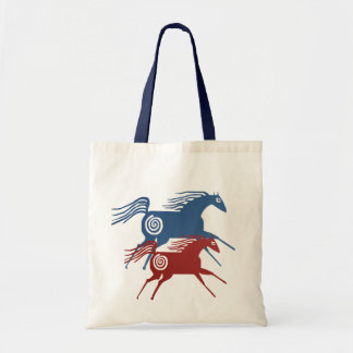 Twee ouderpaarden zak tote bag