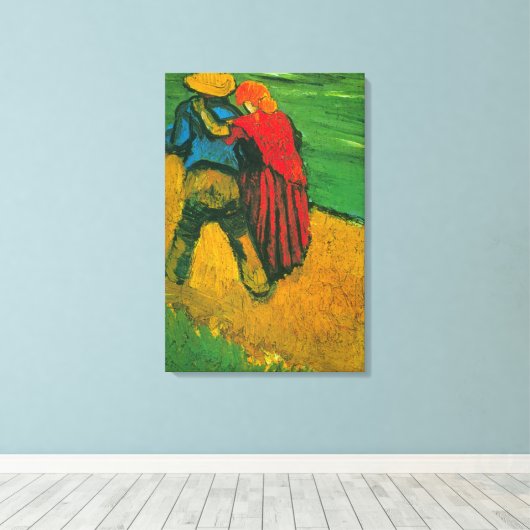 Twee overs van Vincent van Gogh Canvas Afdruk (Insitu (Houten vloer))