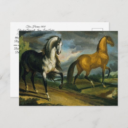 Twee Paard 1808 Briefkaart (Voorkant / Achterkant)